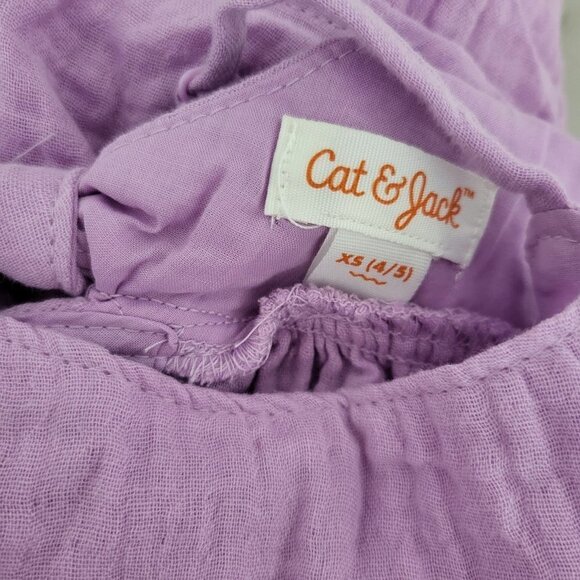 Cat & Jack Girls' Gauze Shirt, 3KIDX-AO - Picture 4 of 4